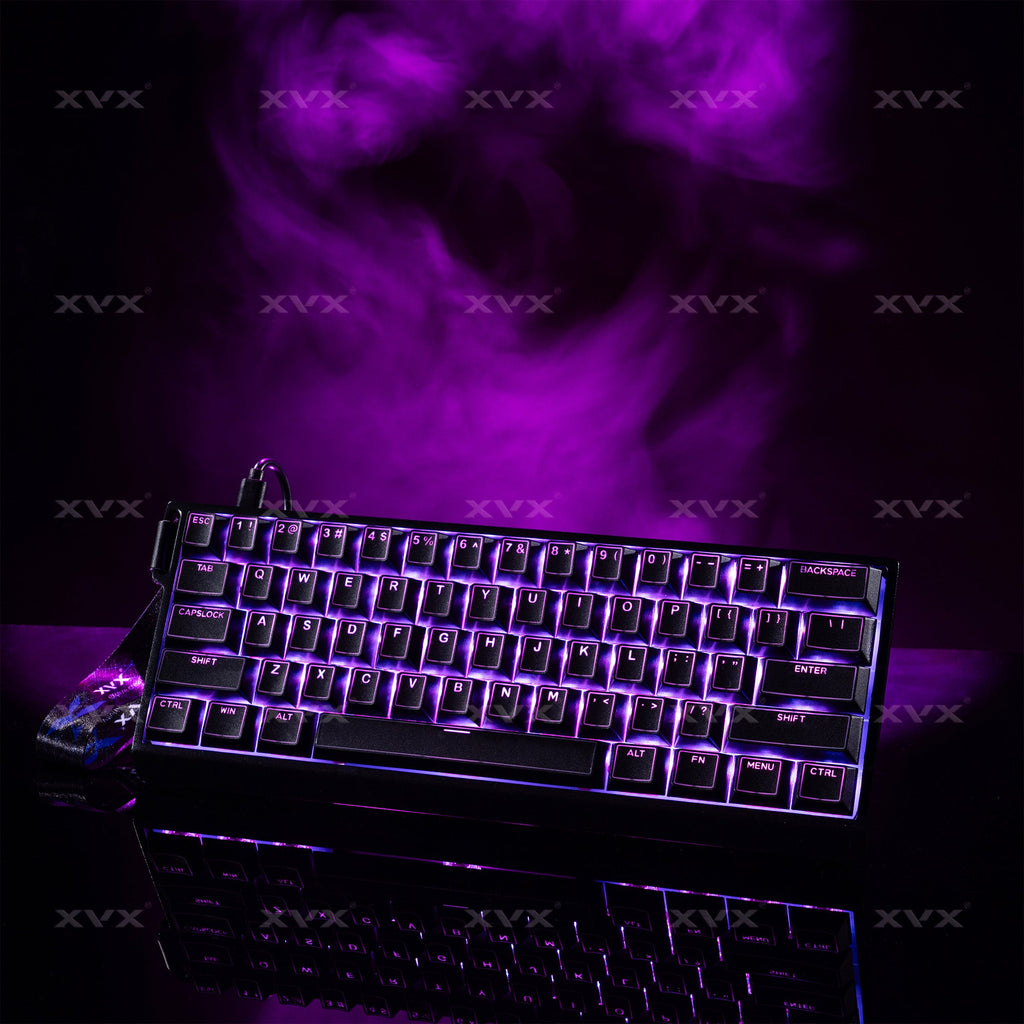 XVX PRISM Shine-Through Double-Shot Cherry Profile 142-Key PBT Keycap Set