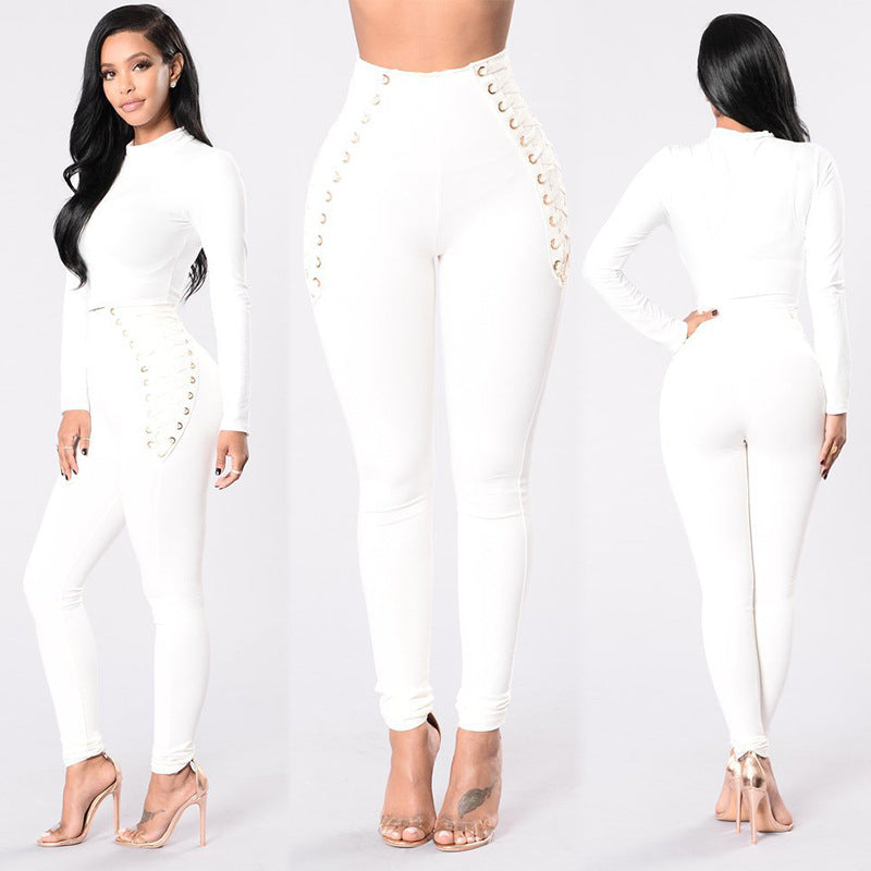 Women's Small Cross Strap Leggings Large Size Stitching See size chart under “more details”