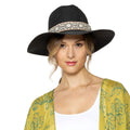 Fedora Hat Black Straw Panama Stylish Casual Accessory