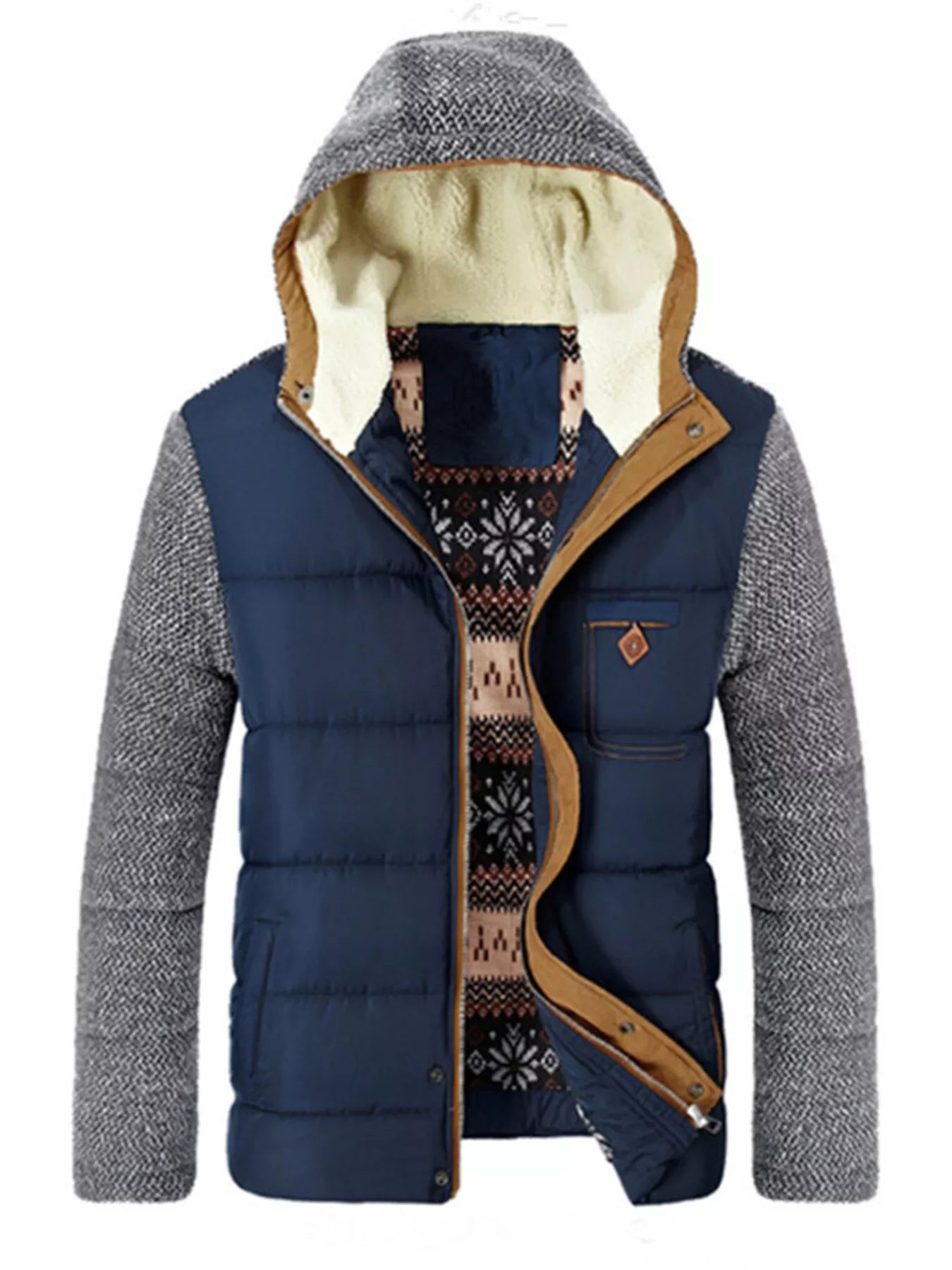 Men's Padded Hooded Winter Coat