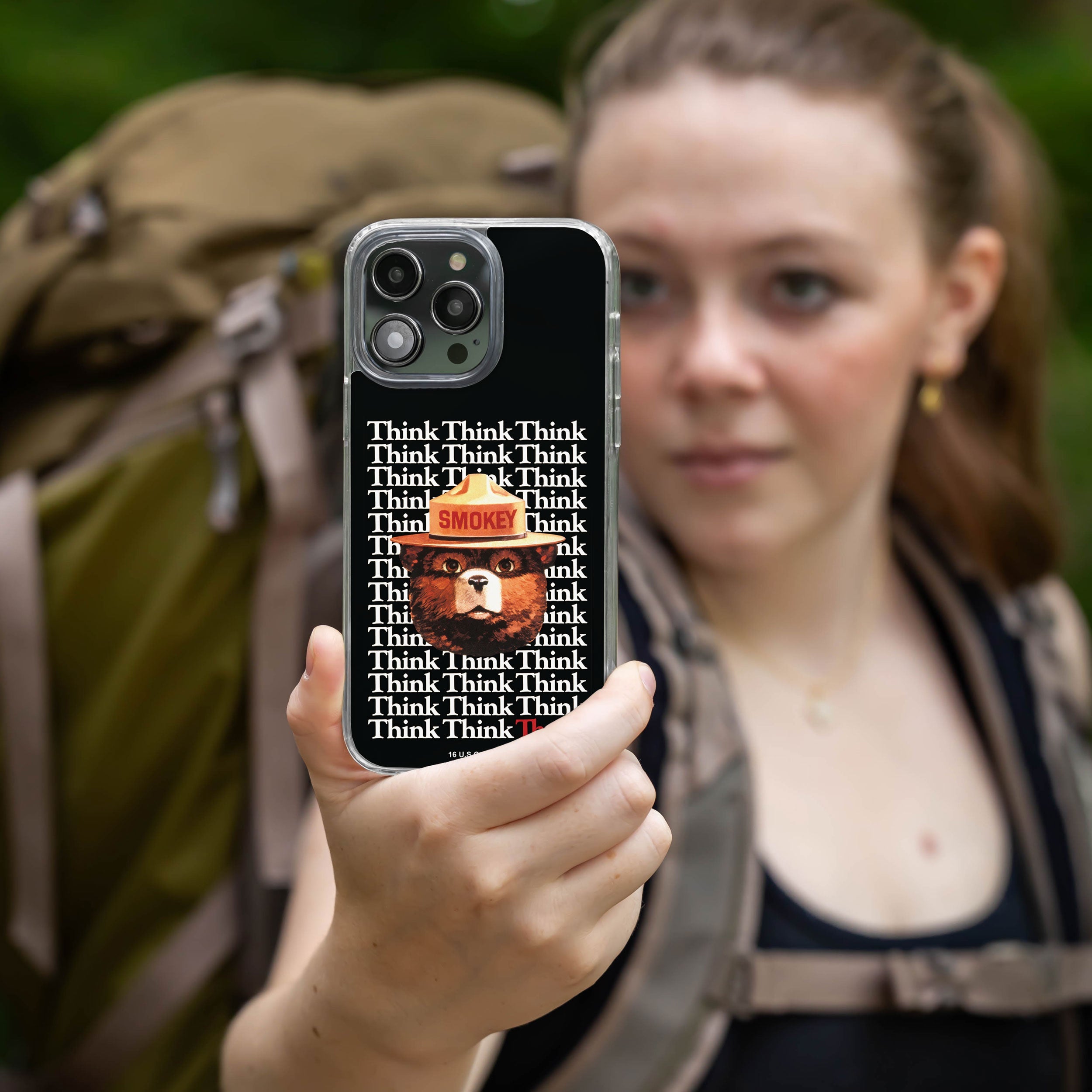 Smokey Bear Classic HD Apple iPhone 14 Series Mag-Safe Phone Case