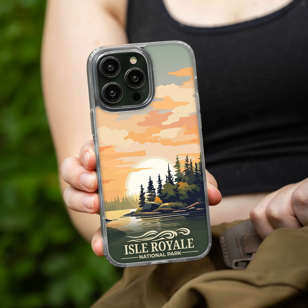 National Parks Isla Royale HD Apple iPhone 15 Series Mag-Safe Phone Case