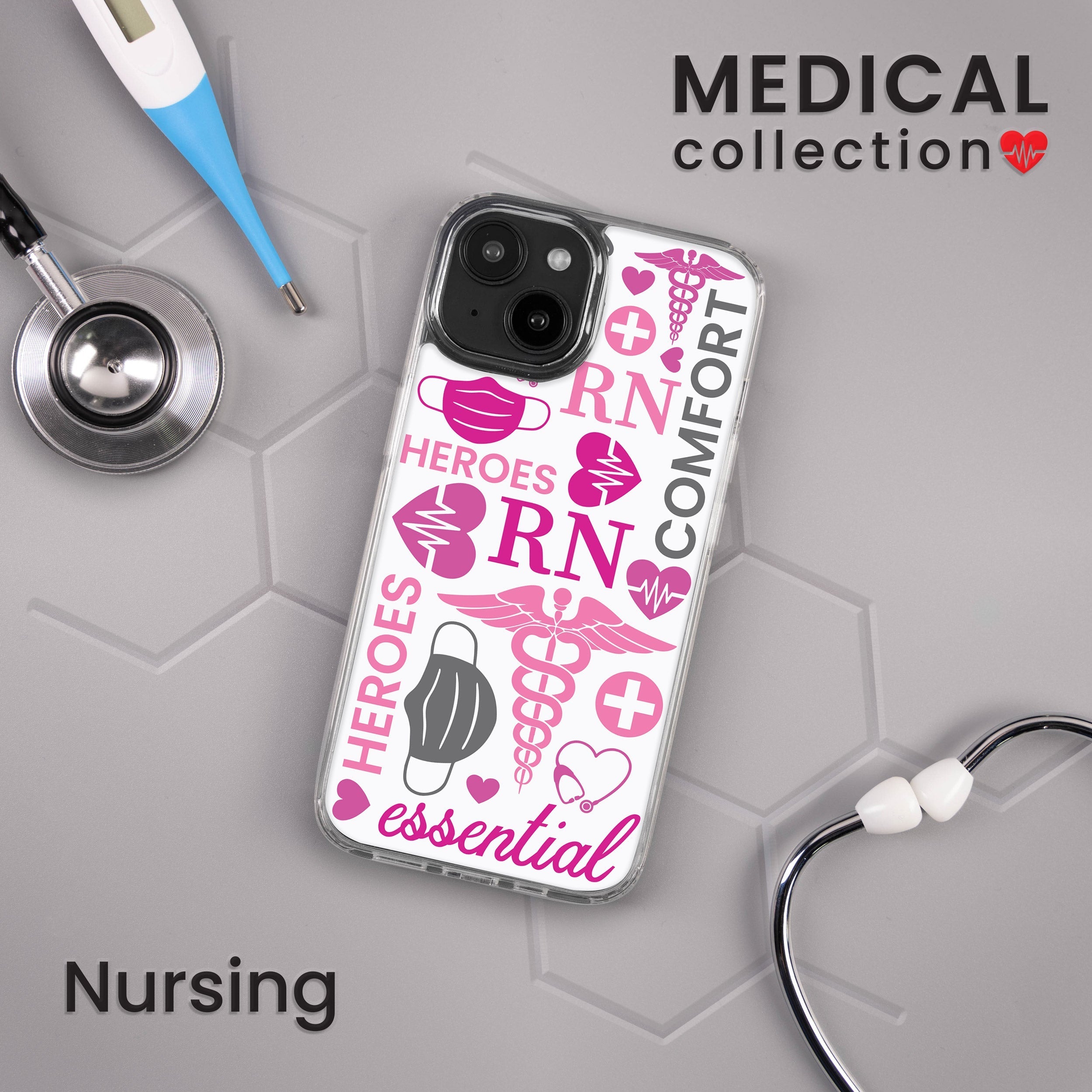 Nurse HD Apple iPhone 14 Series Mag-Safe Phone Case