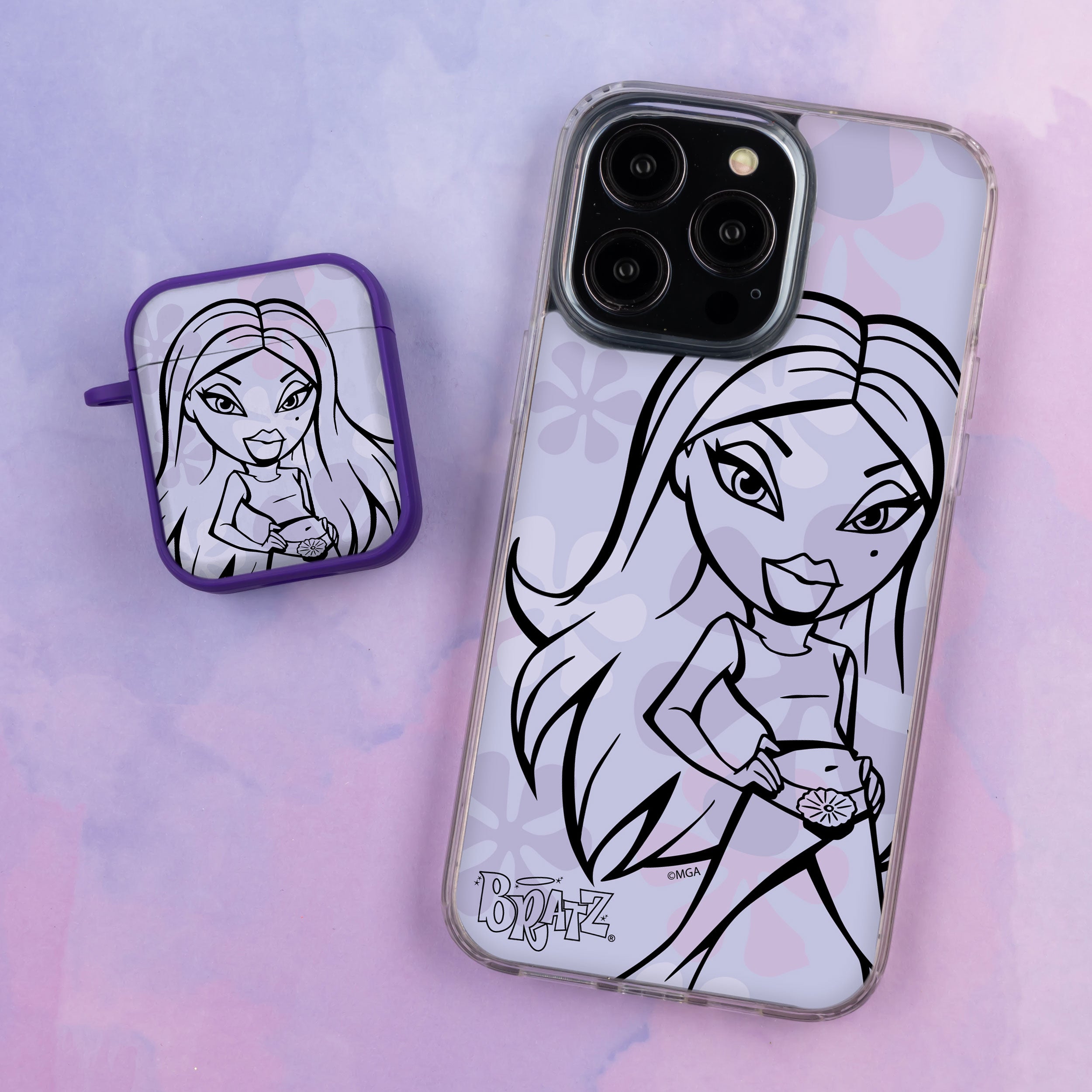 Bratz® Passion For Fashion HD Apple iPhone 13 Mag-Safe Phone Case and AirPods Gen 1 & 2 Combo Package