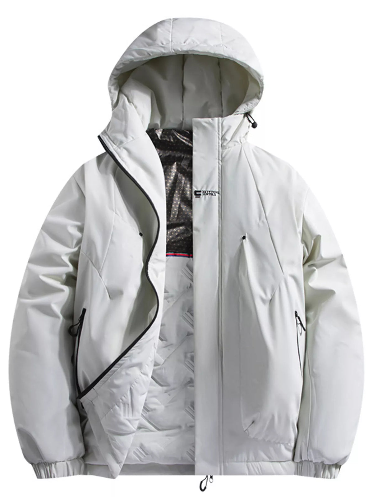 Men's Full Size Hooded Padded Winter Coat Plus Size