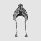 Autumn Winter Warm Knitted Pet Hats With Fluffy Ball