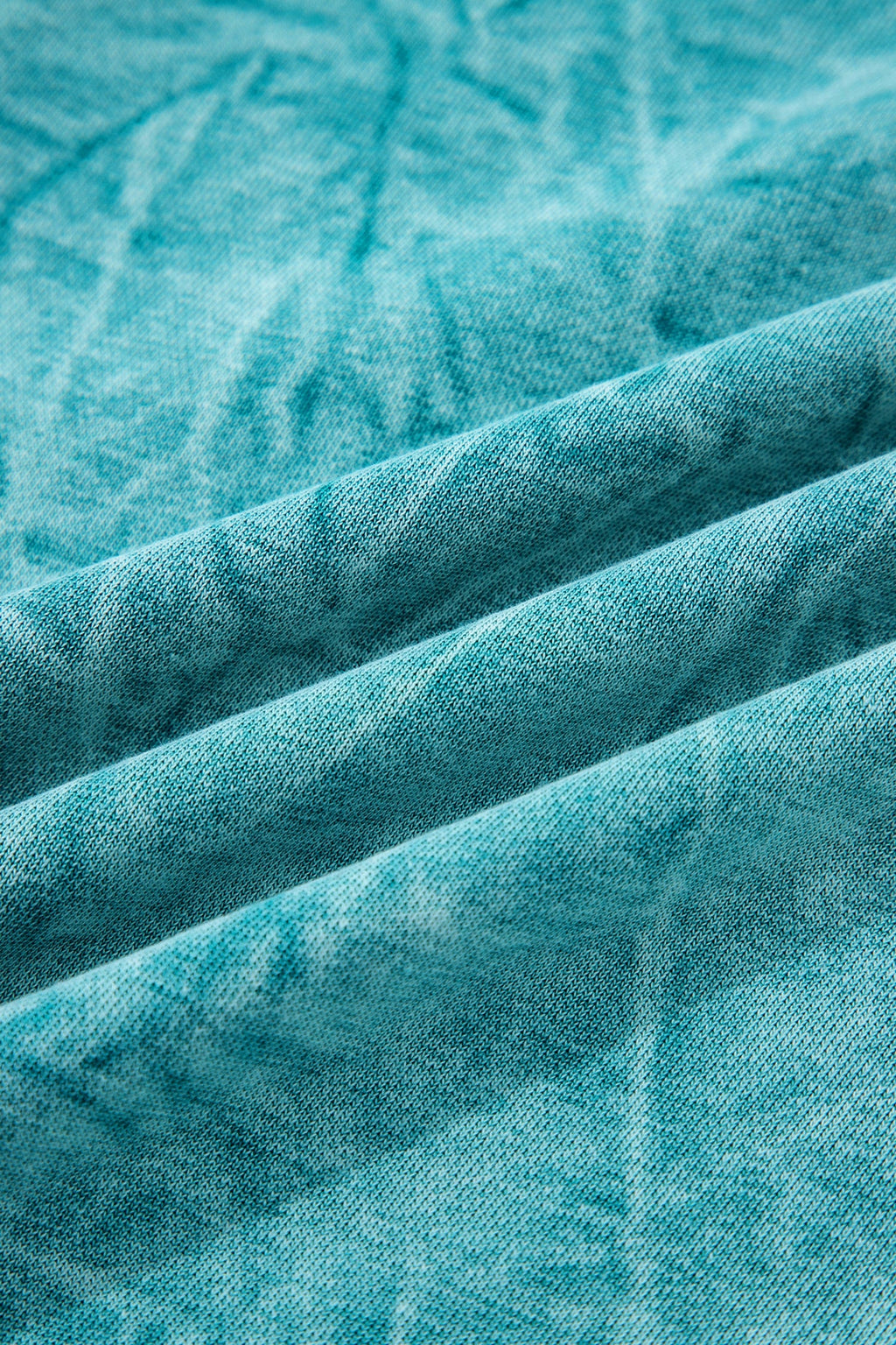 Sea Green saved by grace Letter Embroidery Mineral Wash Loose Sweatshirt