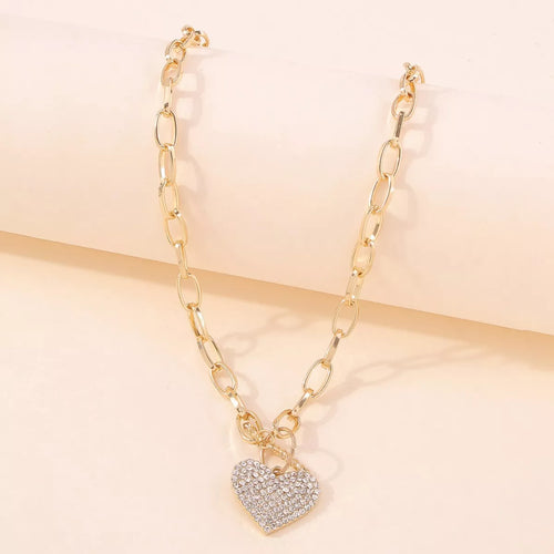 18K Gold-Plated Heart Pendant Necklace