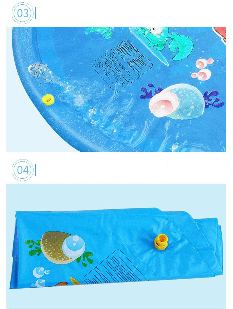 Pet Dog Sprinkler Pad Play Cooling Mat