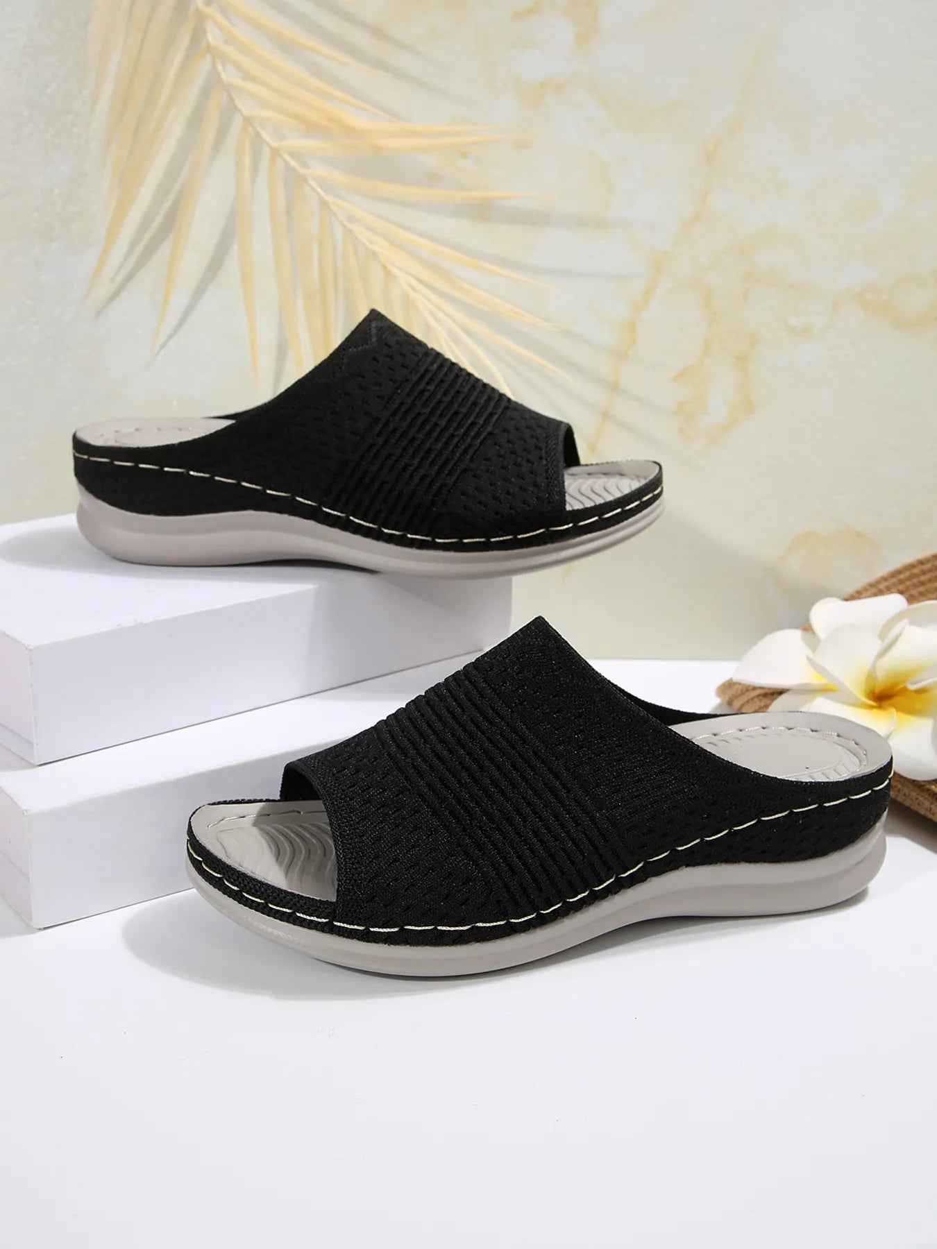 Mesh Open Toe Sandals
