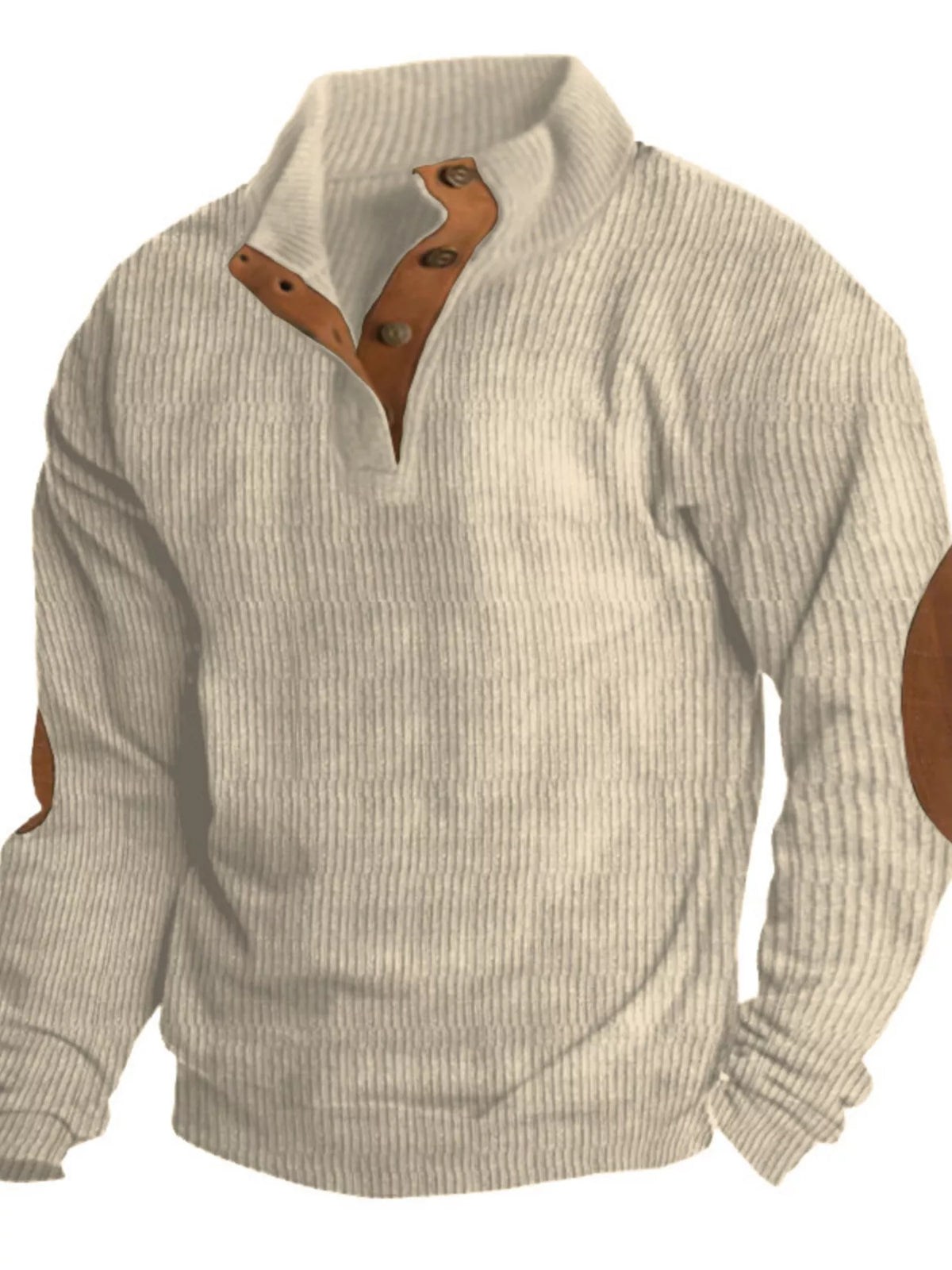 Men's Full Size Vintage Corduroy Long Sleeve Top Plus Size