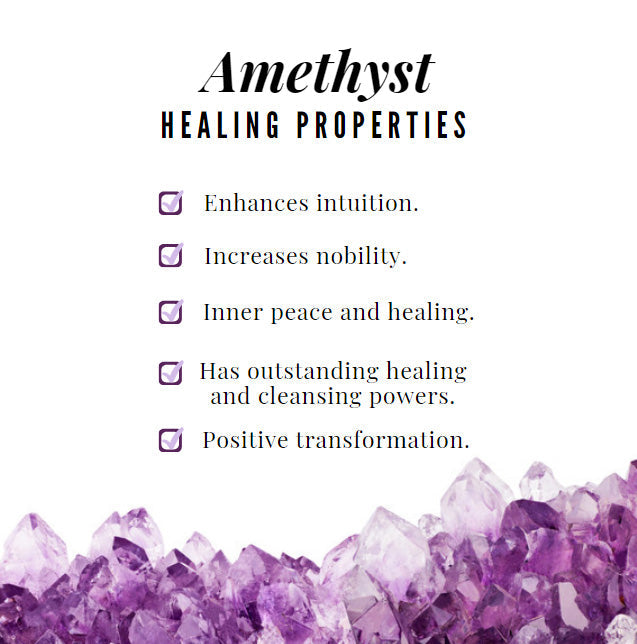 Natural 1.2 Carat Amethyst Engagement Ring with Diamond for Women