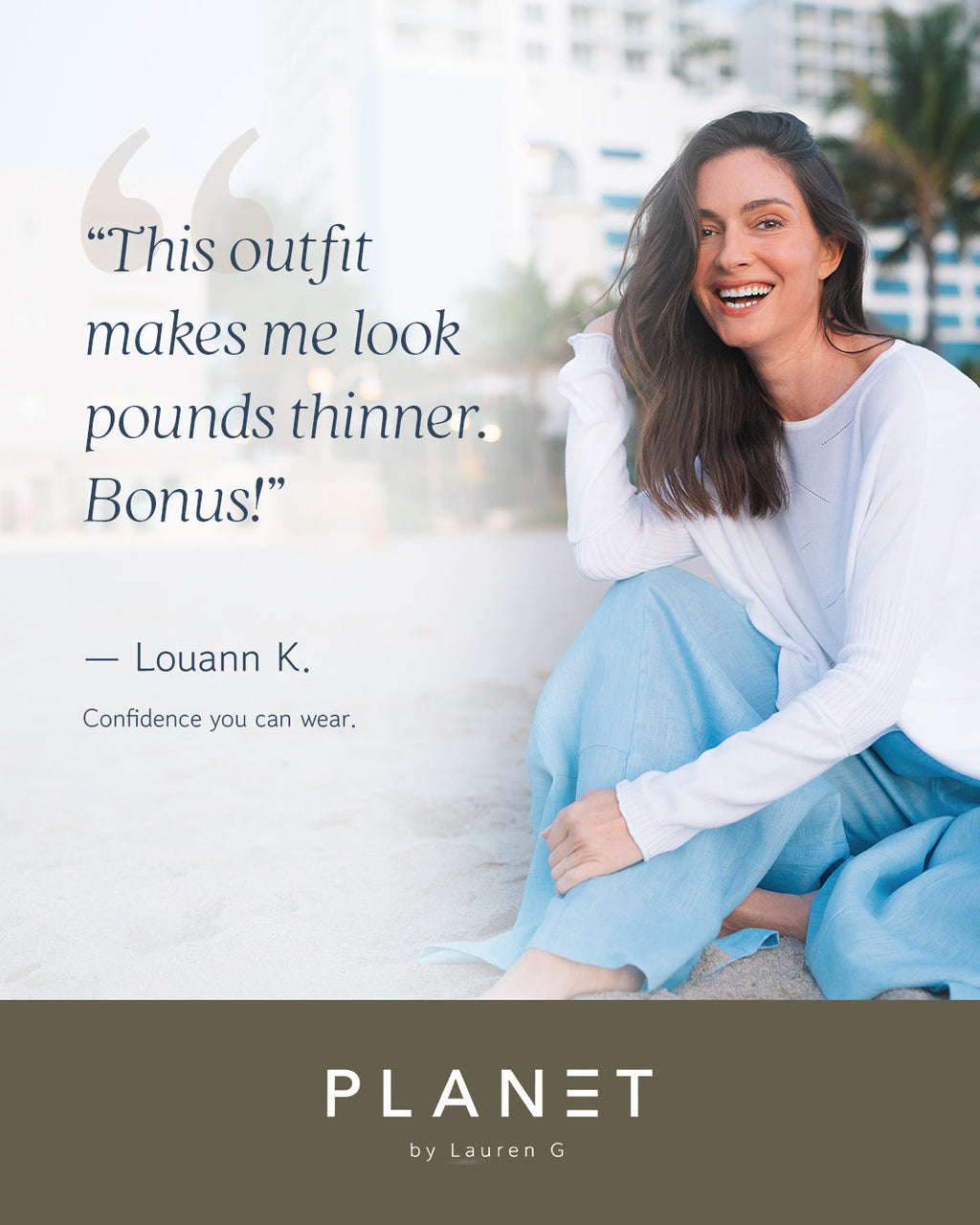 Pima Cotton Stitches Boatneck Sweater - Cameo