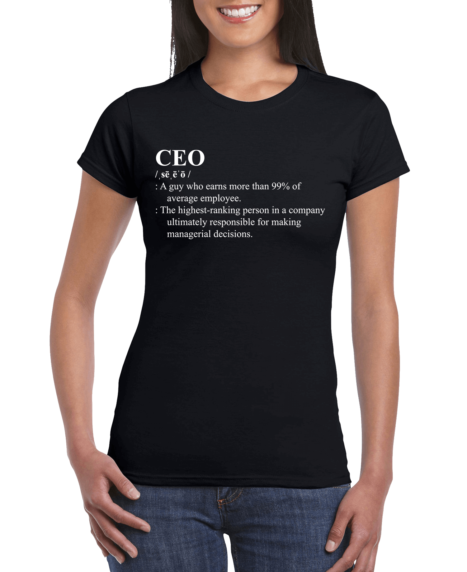 CEO Definition Women's Slim Fit Short Sleeve T-Shirt