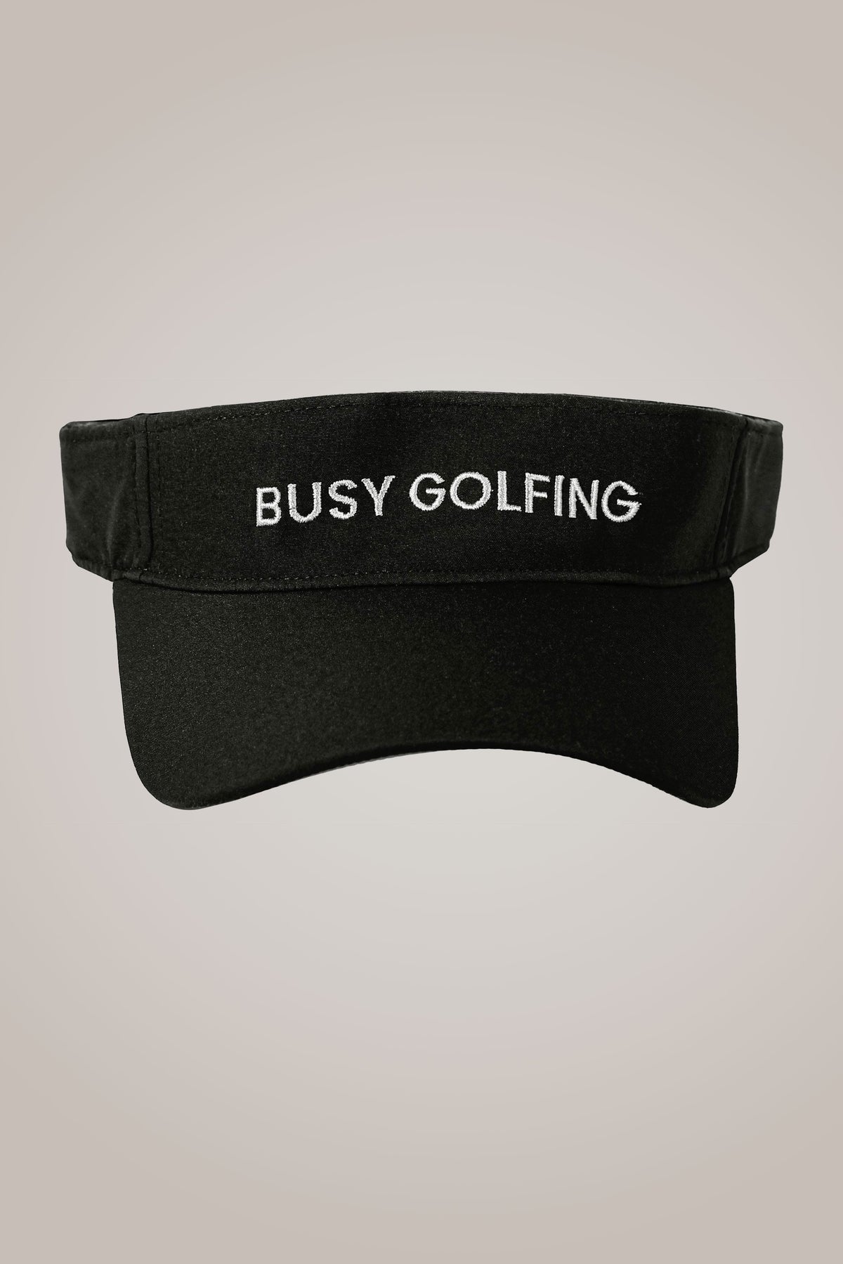 Busy Golfing Black Sport Visor
