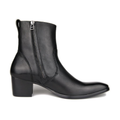 Dress Boot for Men Leather Chelsea Boots Mild Heel Shoes OS-JY002-US