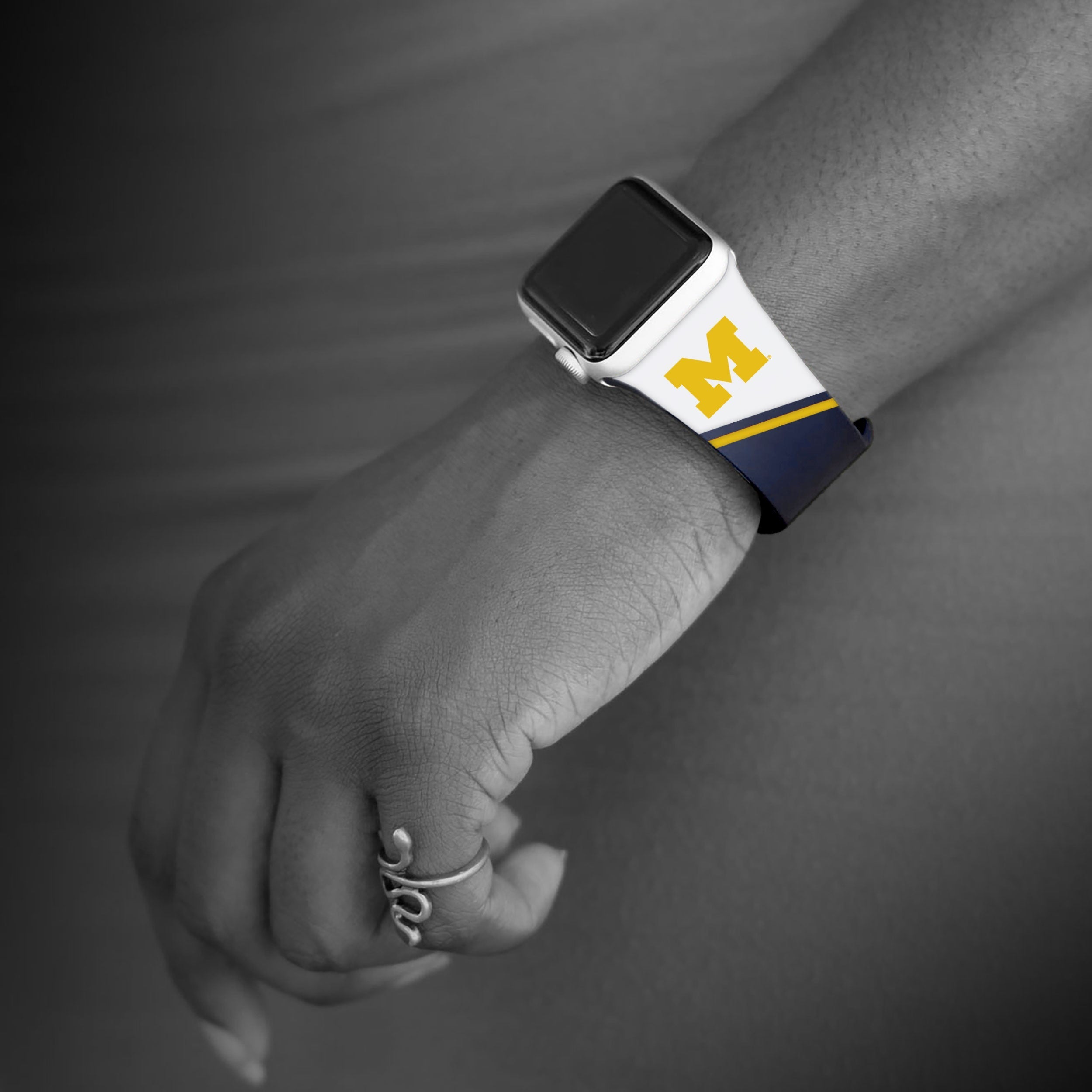 Michigan Wolverines HD Apple Watch Band