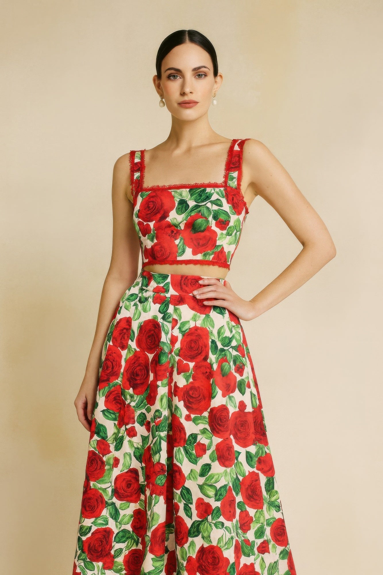 Rose Romance Two-piece Set