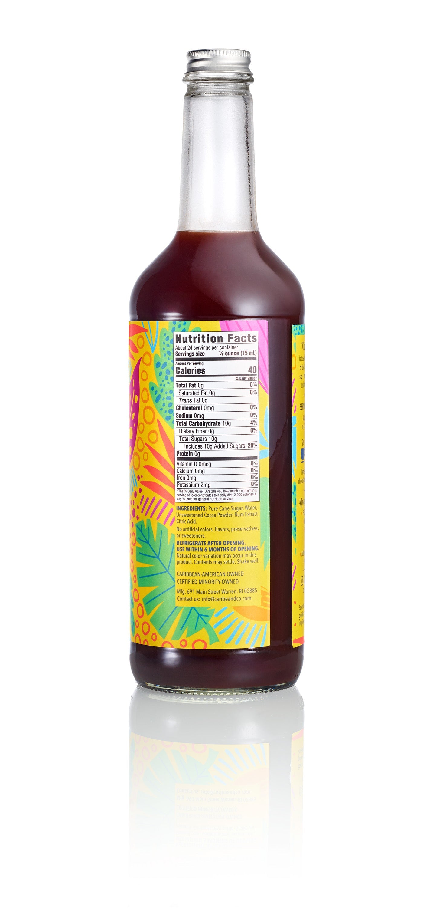 Chocolate Rum Cream Flavored Syrup - 25 oz (Wholesale Case of 3)