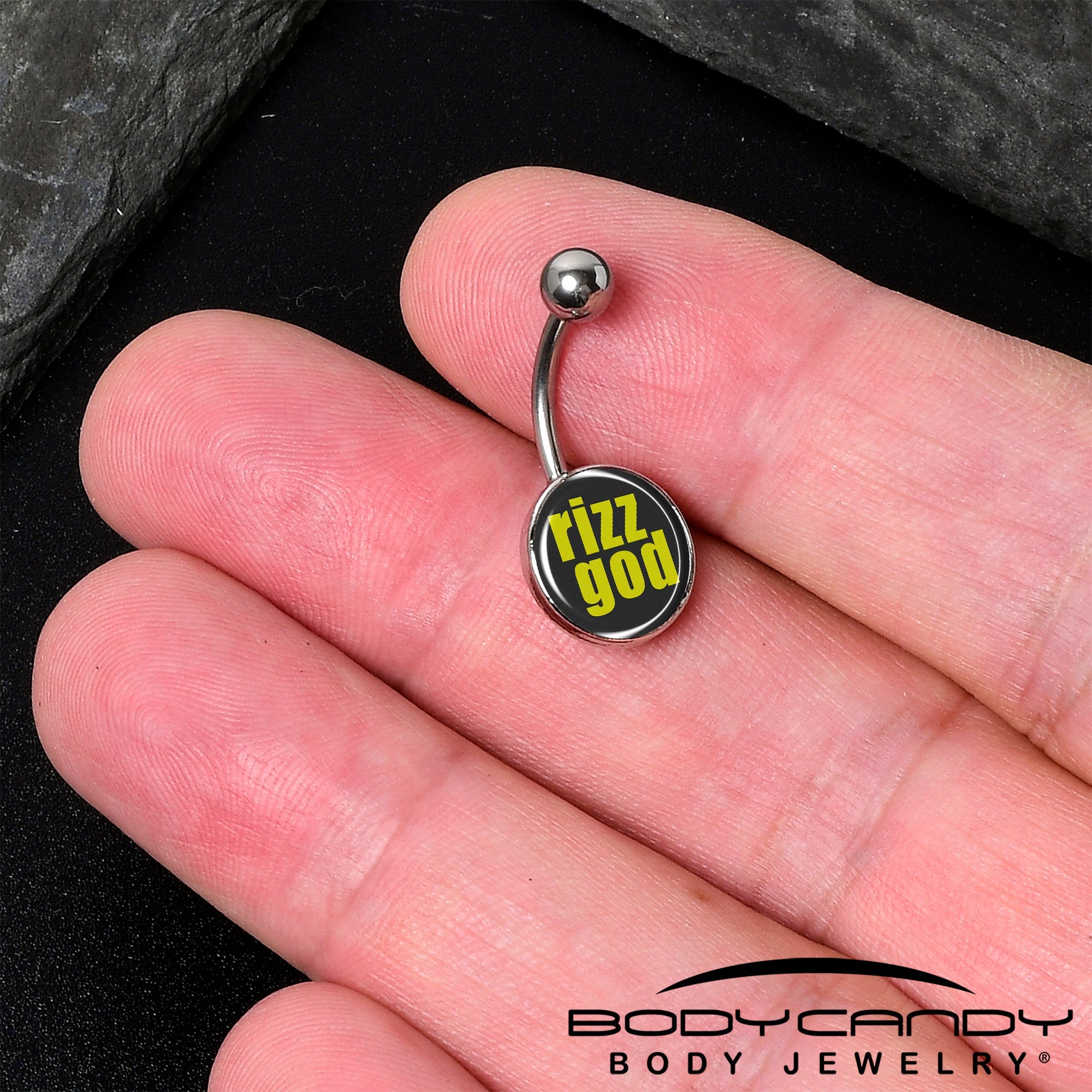 RIZZ GOD Belly Ring by Onyx O