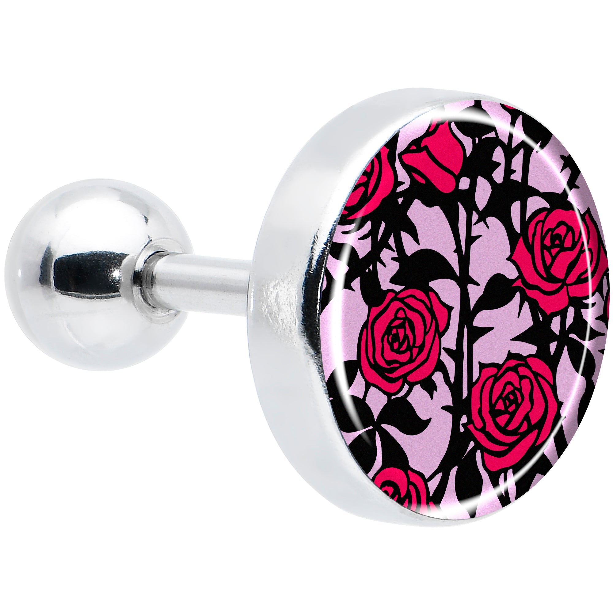 16G 1/4 Blossom Creation Floral Love of Roses Cartilage Earring by Onyx O