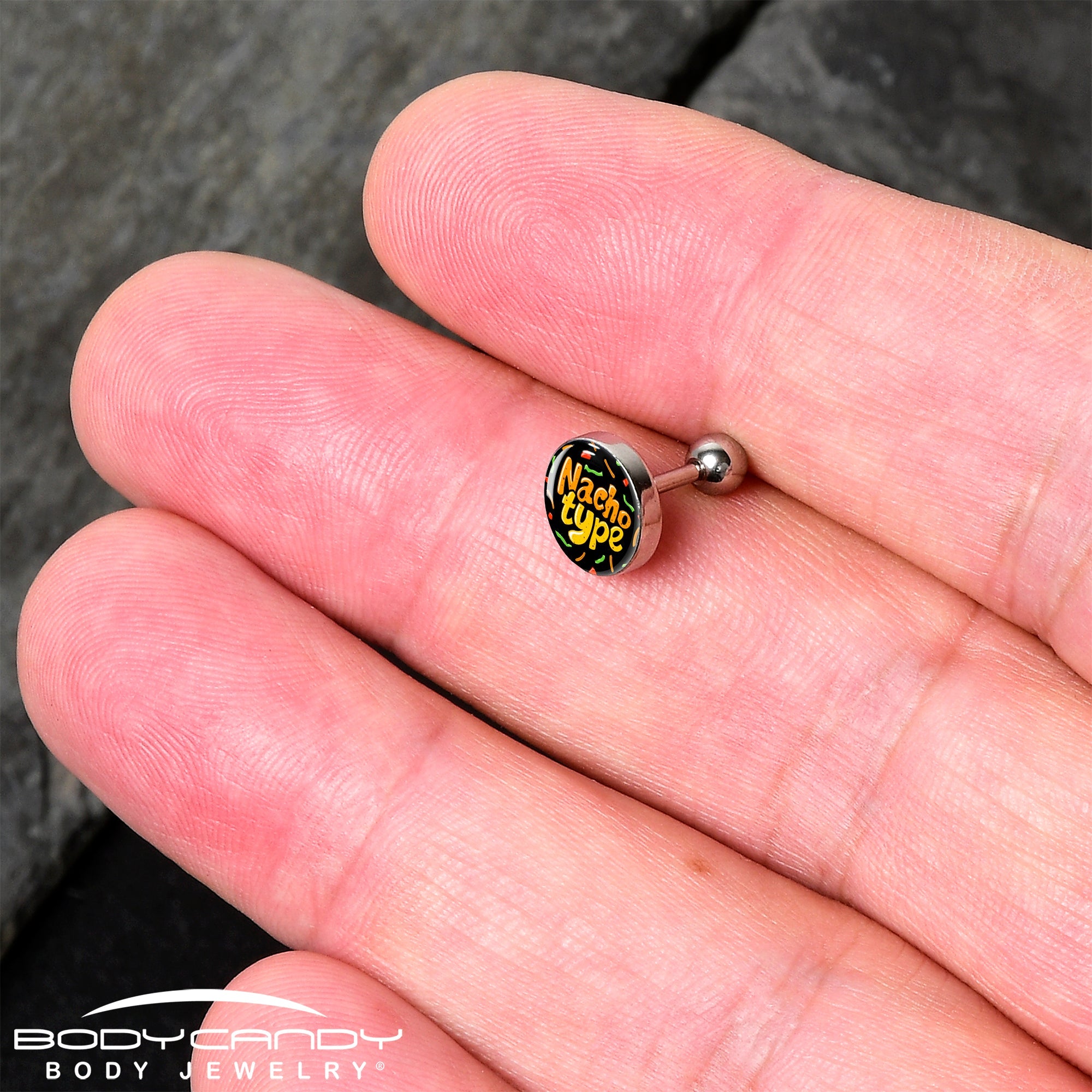 Nacho Type Tragus Cartilage Earring by Onyx O