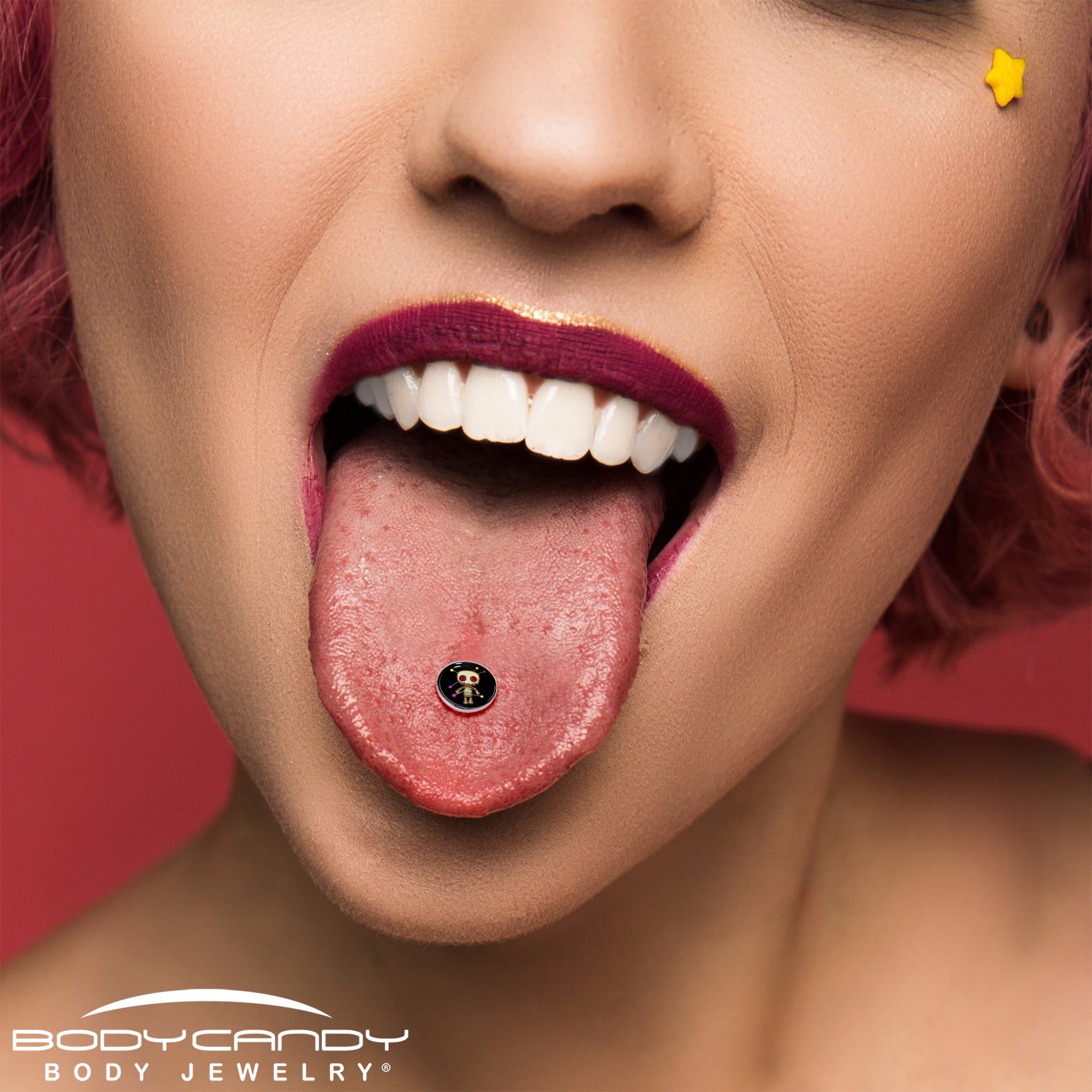 Voodoo Doll Barbell Tongue Ring by Onyx O