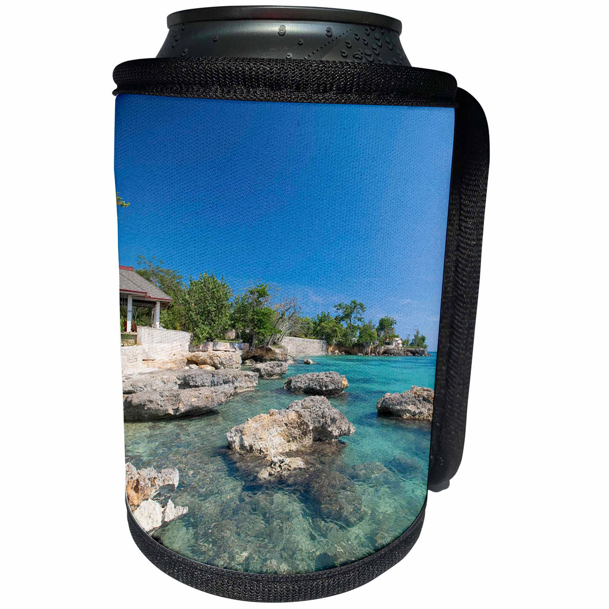 3dRose Danita Delimont - Jamaica - Bluefields, Jamaica Southwest Coast-CA22 GJO0045 - Greg Johnston - Can Cooler Bottle Wrap (cc_72732)