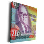 3dRose Jamaica Jamaican money dollar currency bank note bill... - Museum Grade Canvas Wrap (cw_155077)