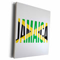 3dRose Jamaica souvenir in the colors of the Flag of Jamaica. - Museum Grade Canvas Wrap (cw_295588)