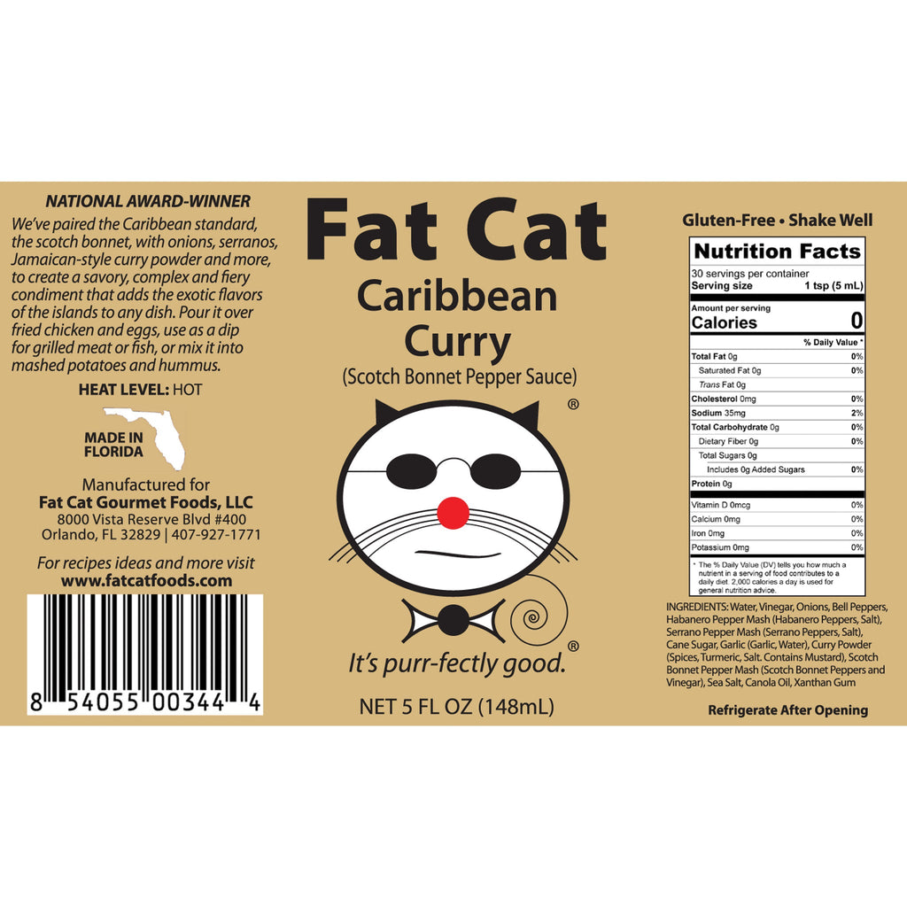 Caribbean - Jamaica Curry Scotch Bonnet Pepper Hot Sauce