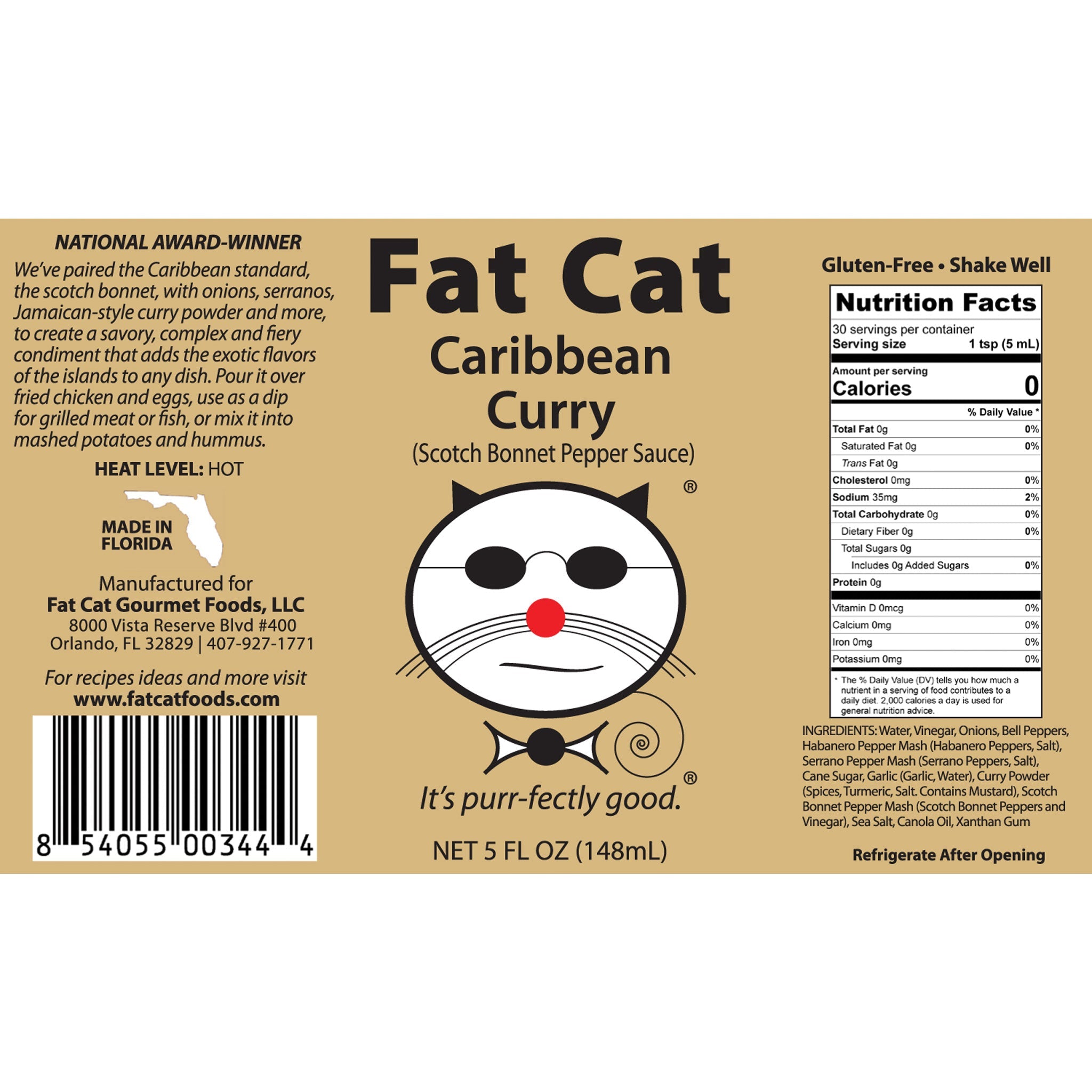 Caribbean - Jamaica Curry Scotch Bonnet Pepper Hot Sauce