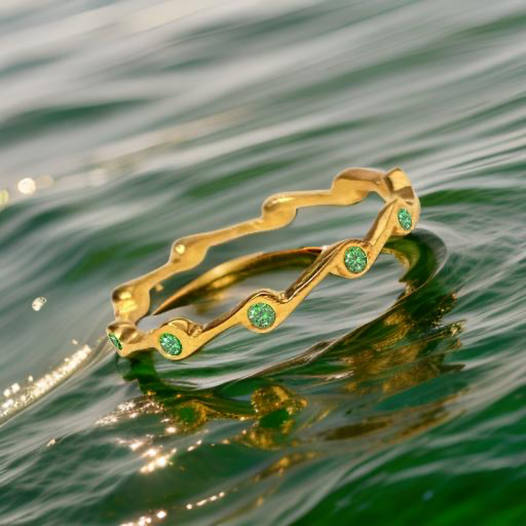 Peridot Birthstone Stacker Ring