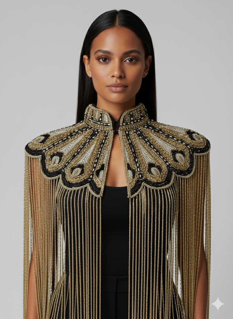 Gilded Fleur Cape
