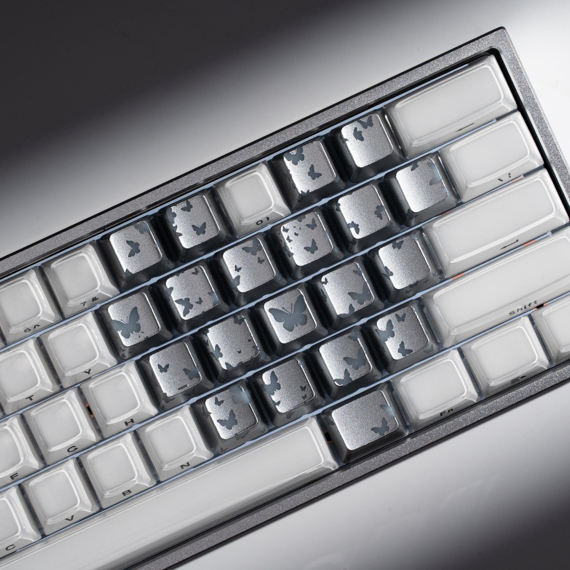 XVX IMD FlutterBloom Heart Layout 21-Key Artisan Keycap Set