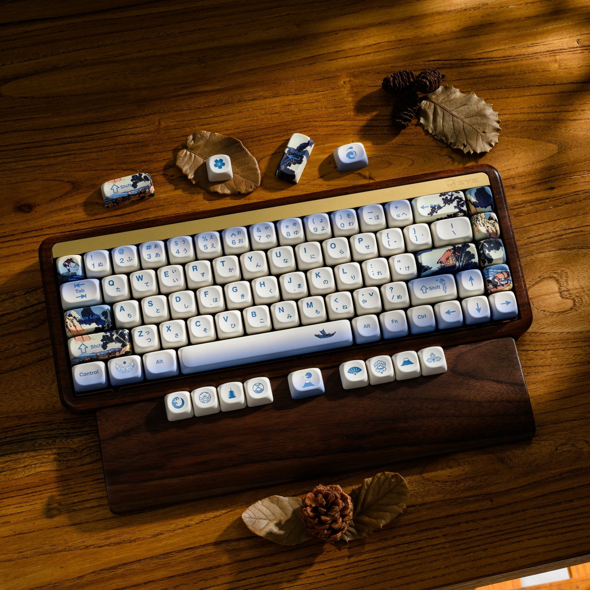 XVX U-kiyoe Fugaku (冨嶽) Series Ceramic Glaze Textured MOA Profile Keycap Set