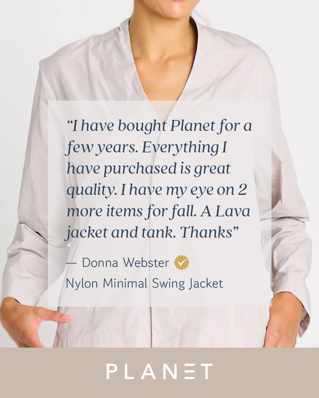 Nylon Minimal Swing Jacket - Putty