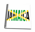 3dRose Macdonald Creative Studios – Caribbean - Jamaica Souvenir in The Colors of The Flag of Jamaica. - Drawing Book