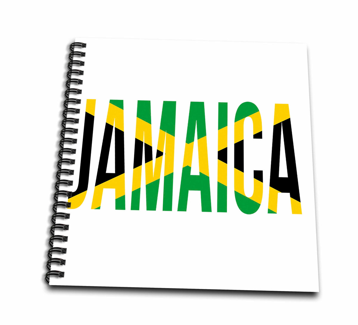 3dRose Macdonald Creative Studios – Caribbean - Jamaica Souvenir in The Colors of The Flag of Jamaica. - Drawing Book