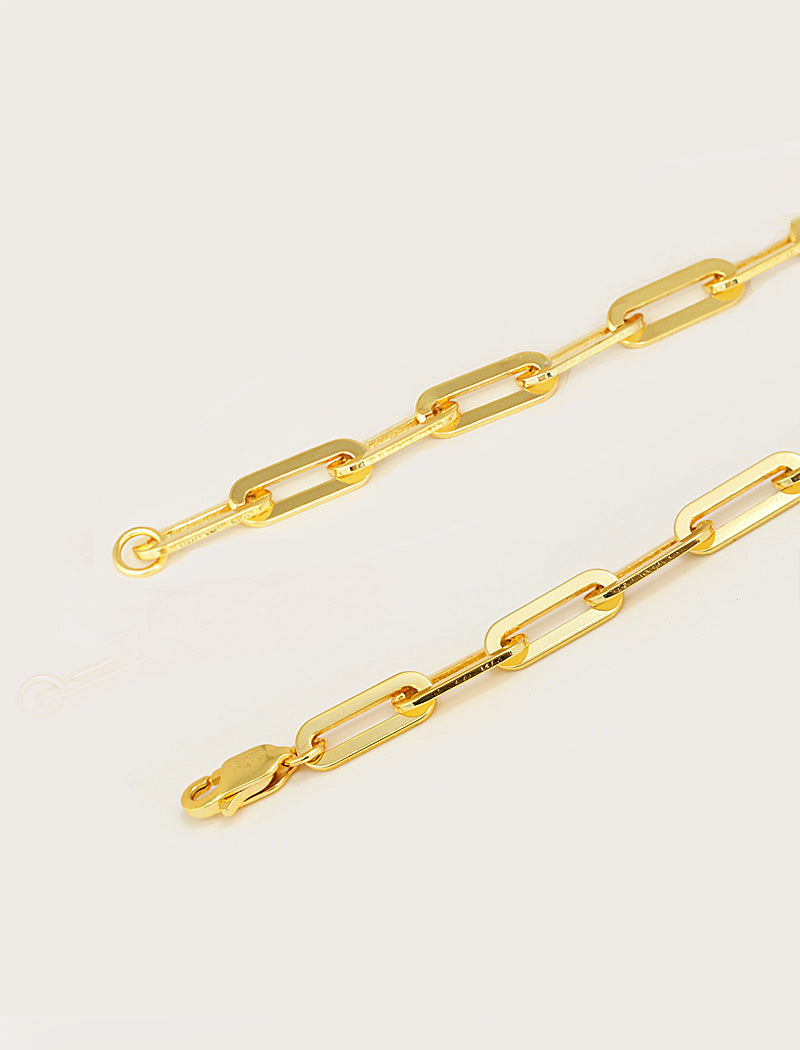 PUFFY HEART Pendant Link Chain Necklace