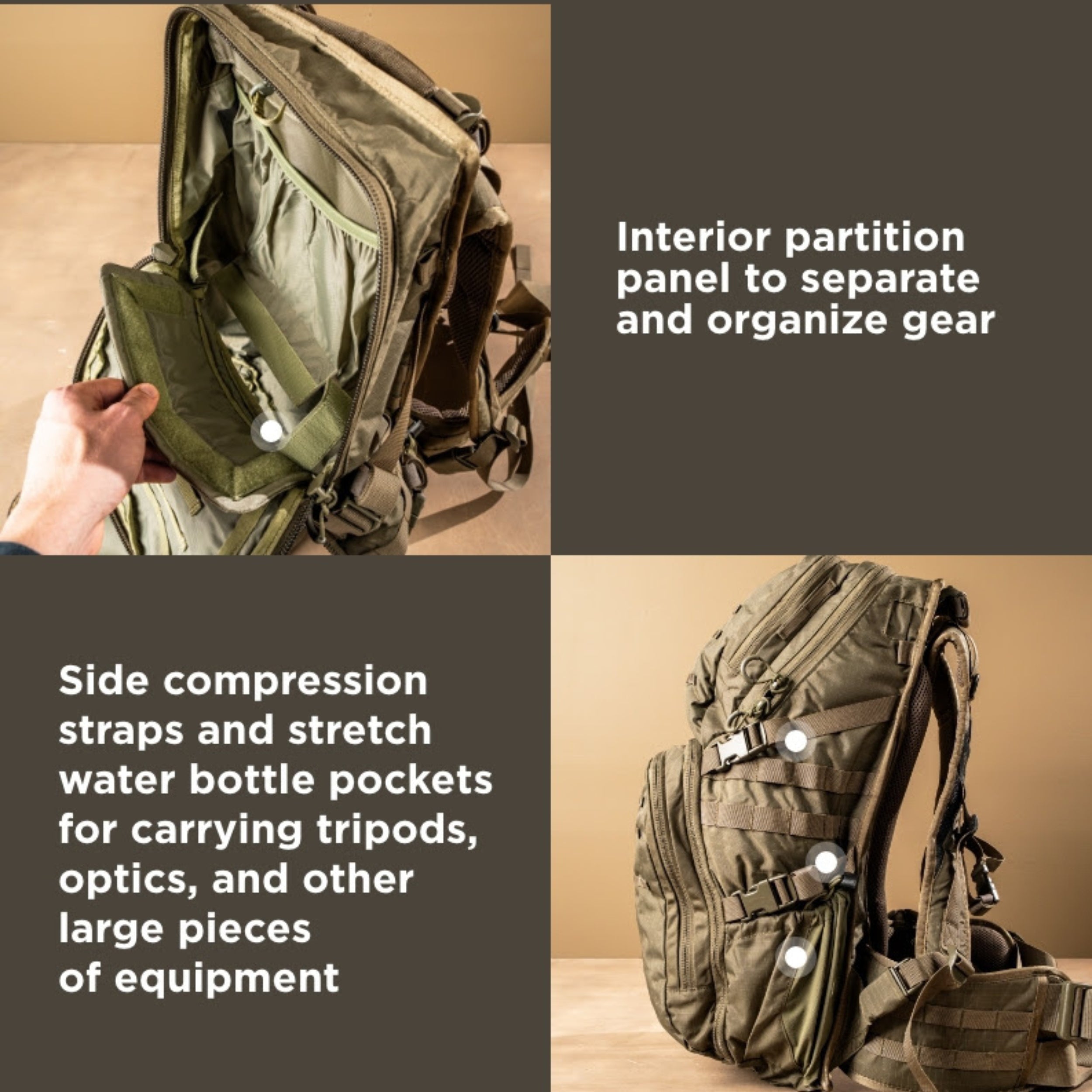 Eberlestock HiSpeed II | Lightweight and Ergonomic Backpack | 3-Day High-Mobility Pack