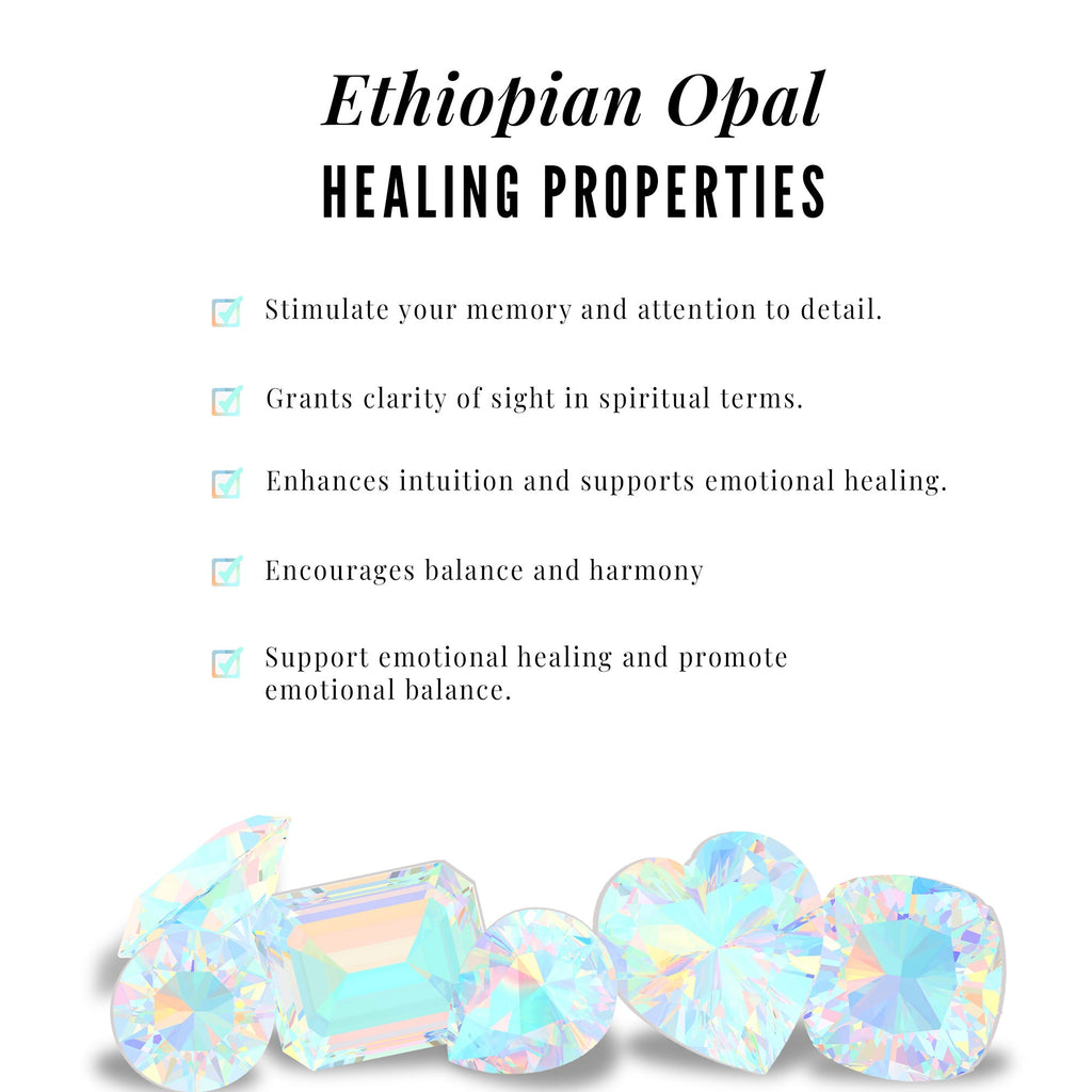 Real Ethiopian Opal 2 Stone Infinity Necklace for Women