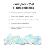 Real Ethiopian Opal 2 Stone Infinity Necklace for Women