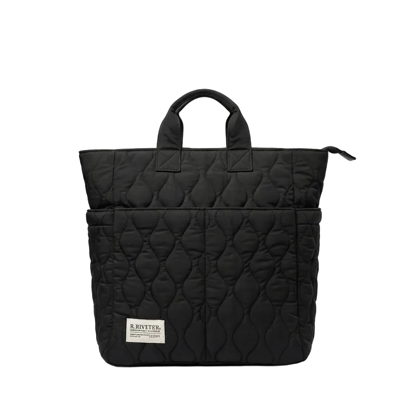 Willow Backpack | Black Woobie Quilted