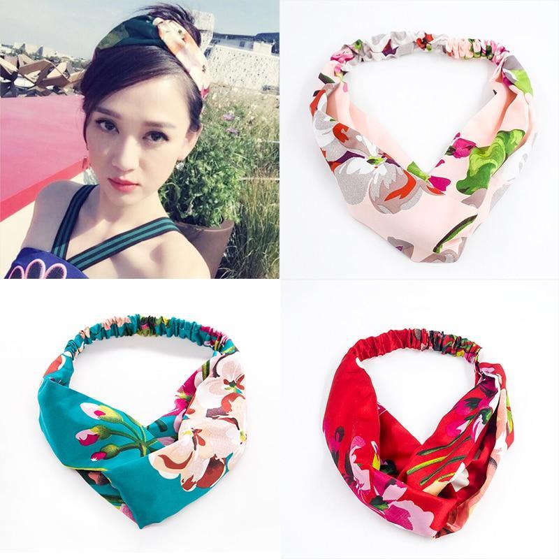 Floral Stretch Headband | Women's Bow & Flower Hair Accessories
