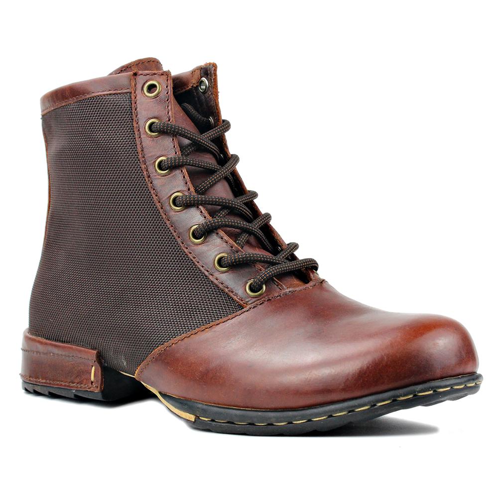 Men's Genuine Cow Leather Ankle Boots-Spring/Autumn
