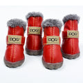 Dog Australia Waterproof Fleece-Lined Warm Dog Snow Boots