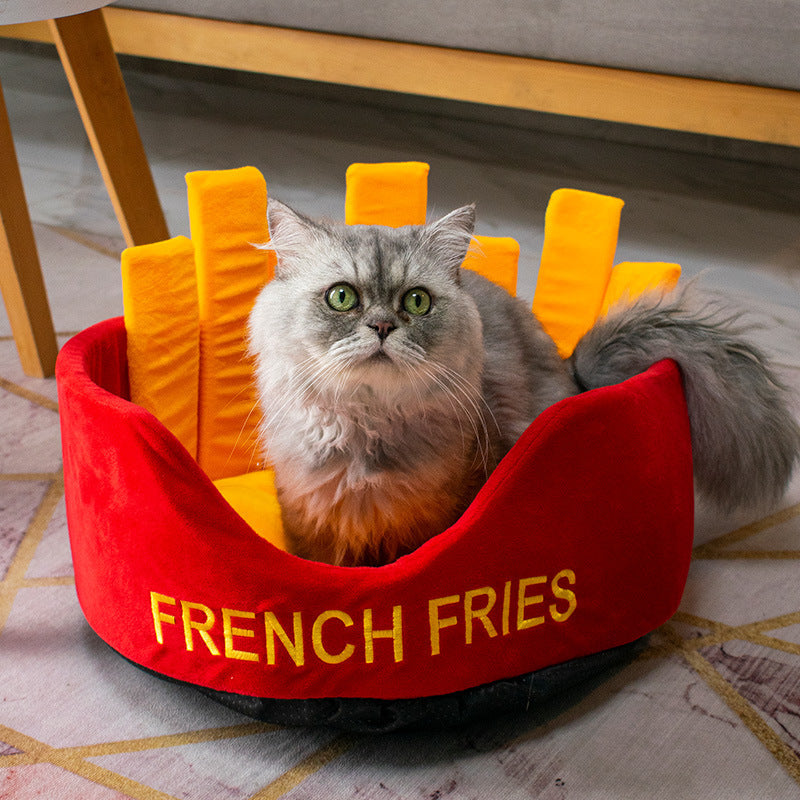 Hamburger French Fries Pet Bed