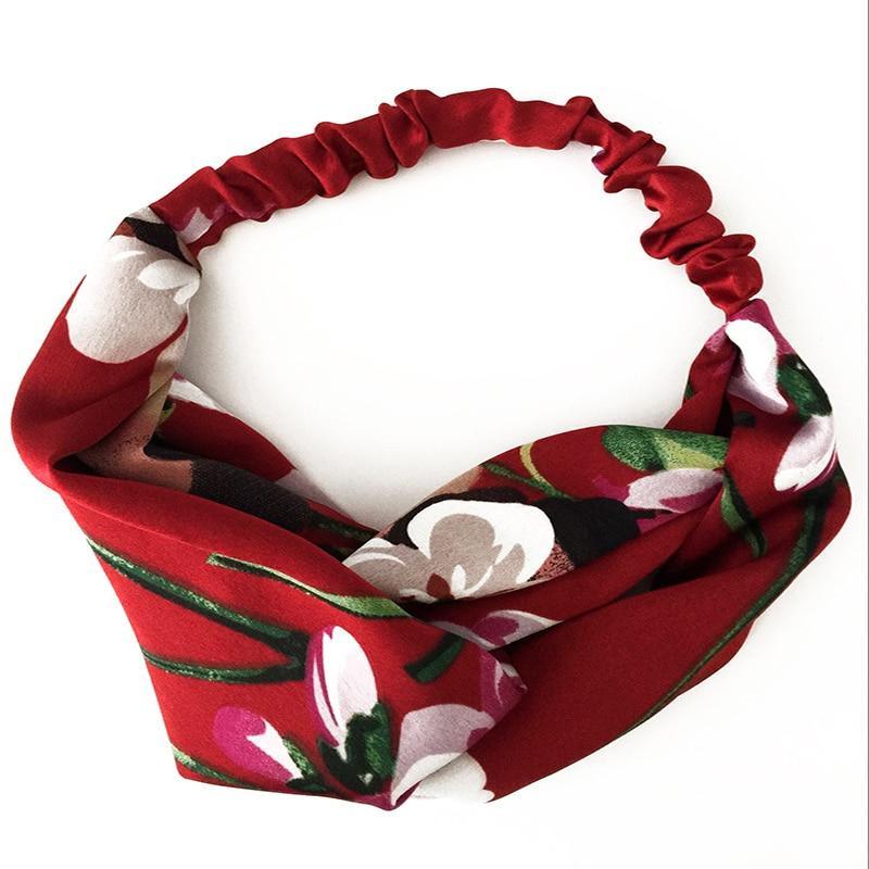 Floral Stretch Headband | Women's Bow & Flower Hair Accessories