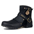Men's Genuine Leather Ankle Boots-Winter
